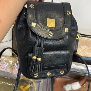 MCM Backpack Black Small